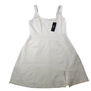 Lulus Always Admired White Sleeveless Mini Dress Size M